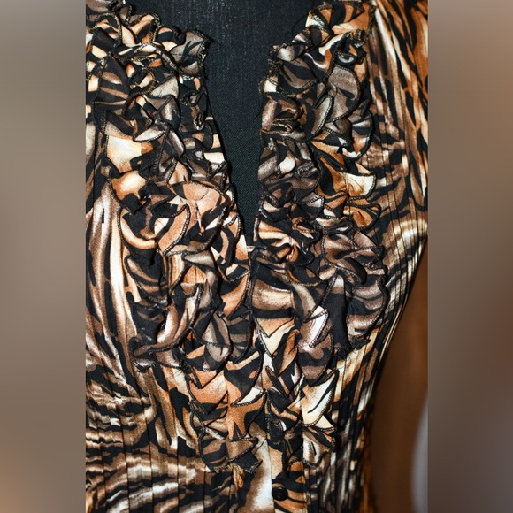 East 5th Animal Print Blouse Size S - Picture 7 of 9